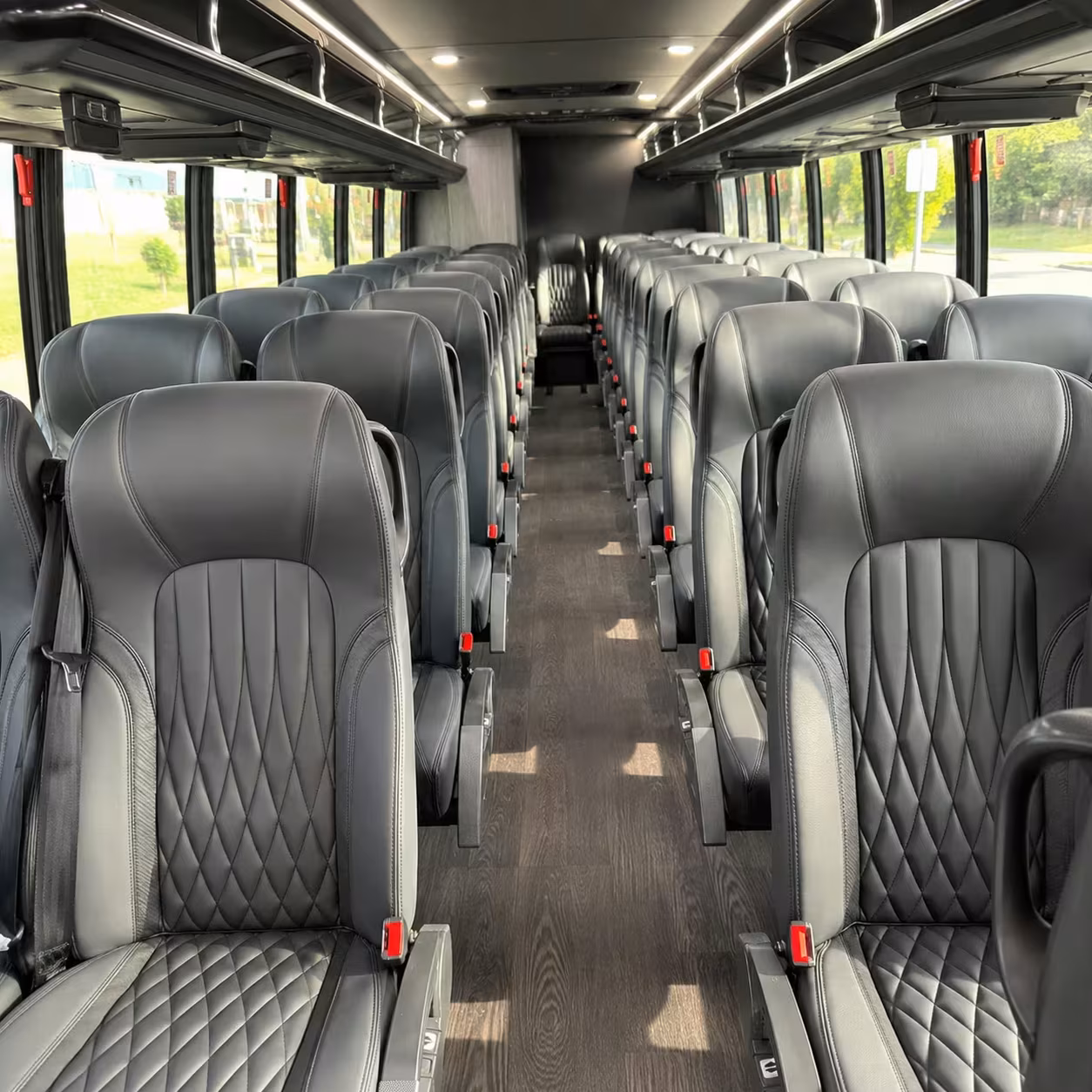28 passenger minibus interior