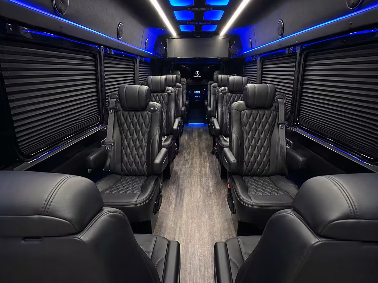 corporate event bus rentals in lawrence
