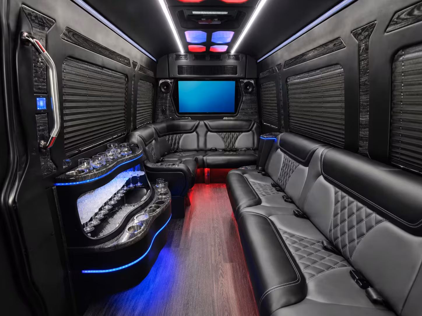 corporate event shuttle buses for lawrence galas and retreats