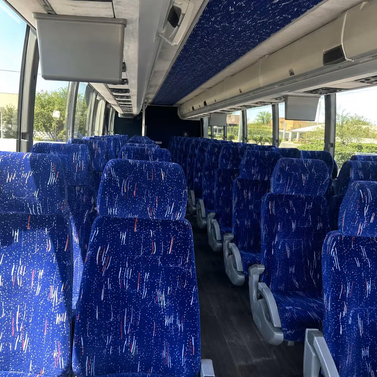 lawrence charter bus interior